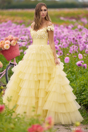 Sherri hill yellow dress online