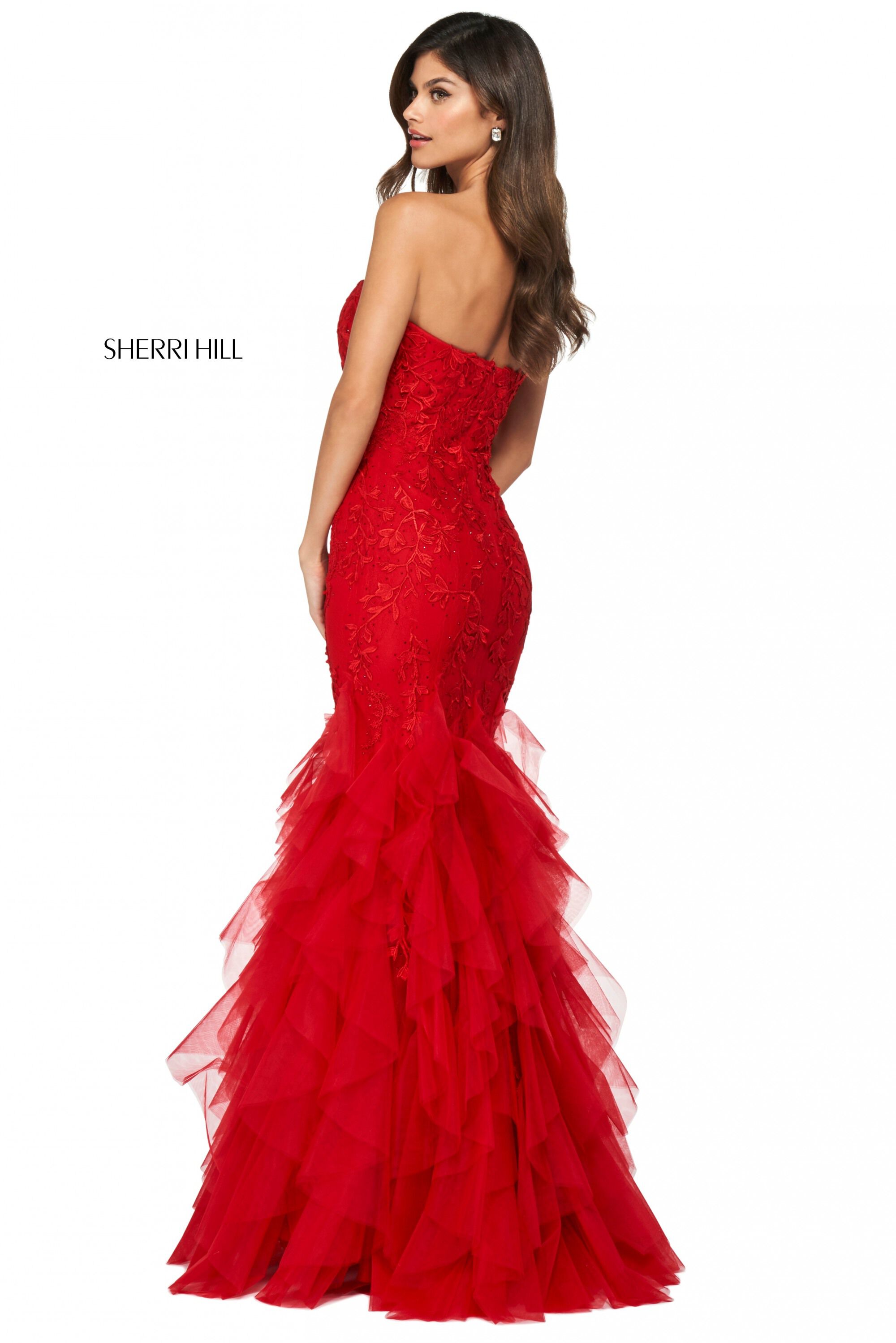 Sherri Hill Red Mermaid Dress