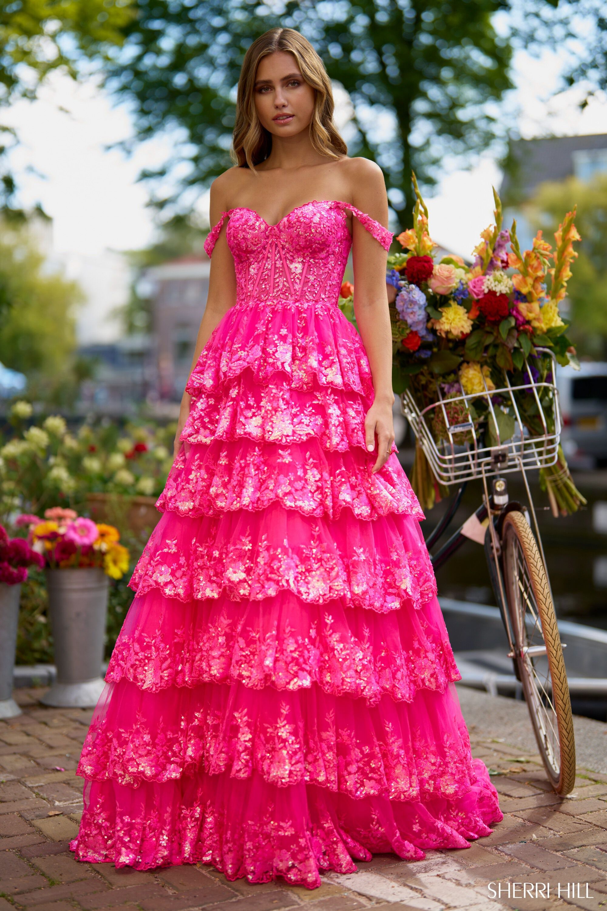 Sweetheart Barbie Pink Corset A-Line Prom Dress with Pockets – FancyVestido