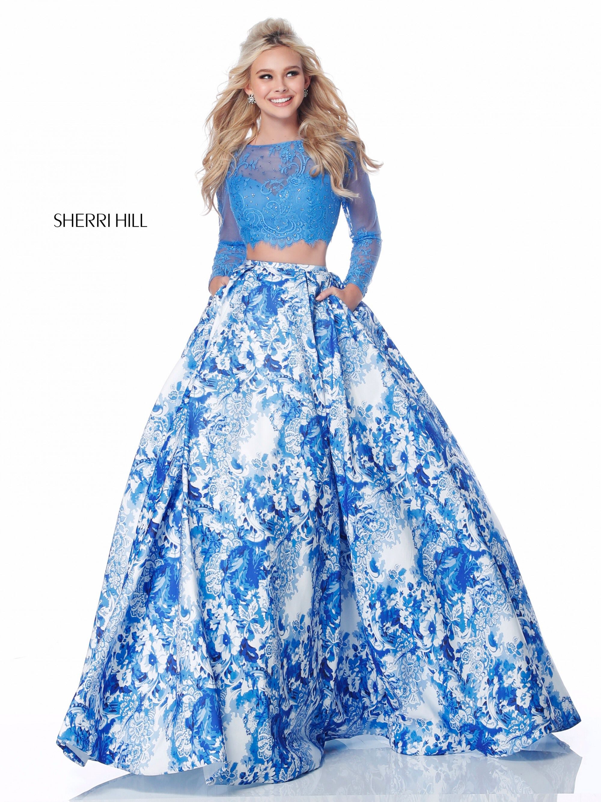 Two Piece Sherri Hill Prom Dress