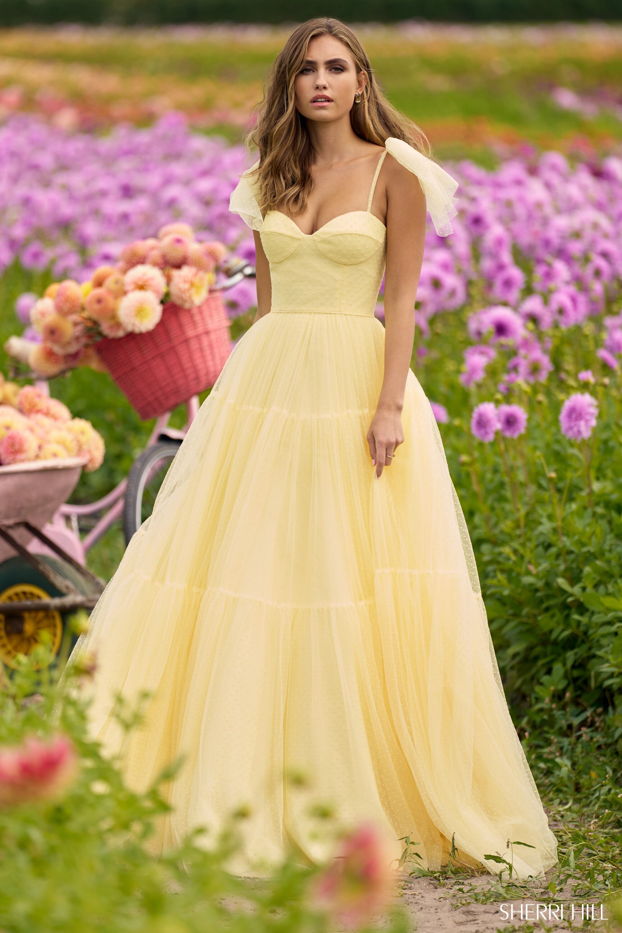 Sherri Hill Satin Ruffle Prom Dress 56373 – Terry Costa