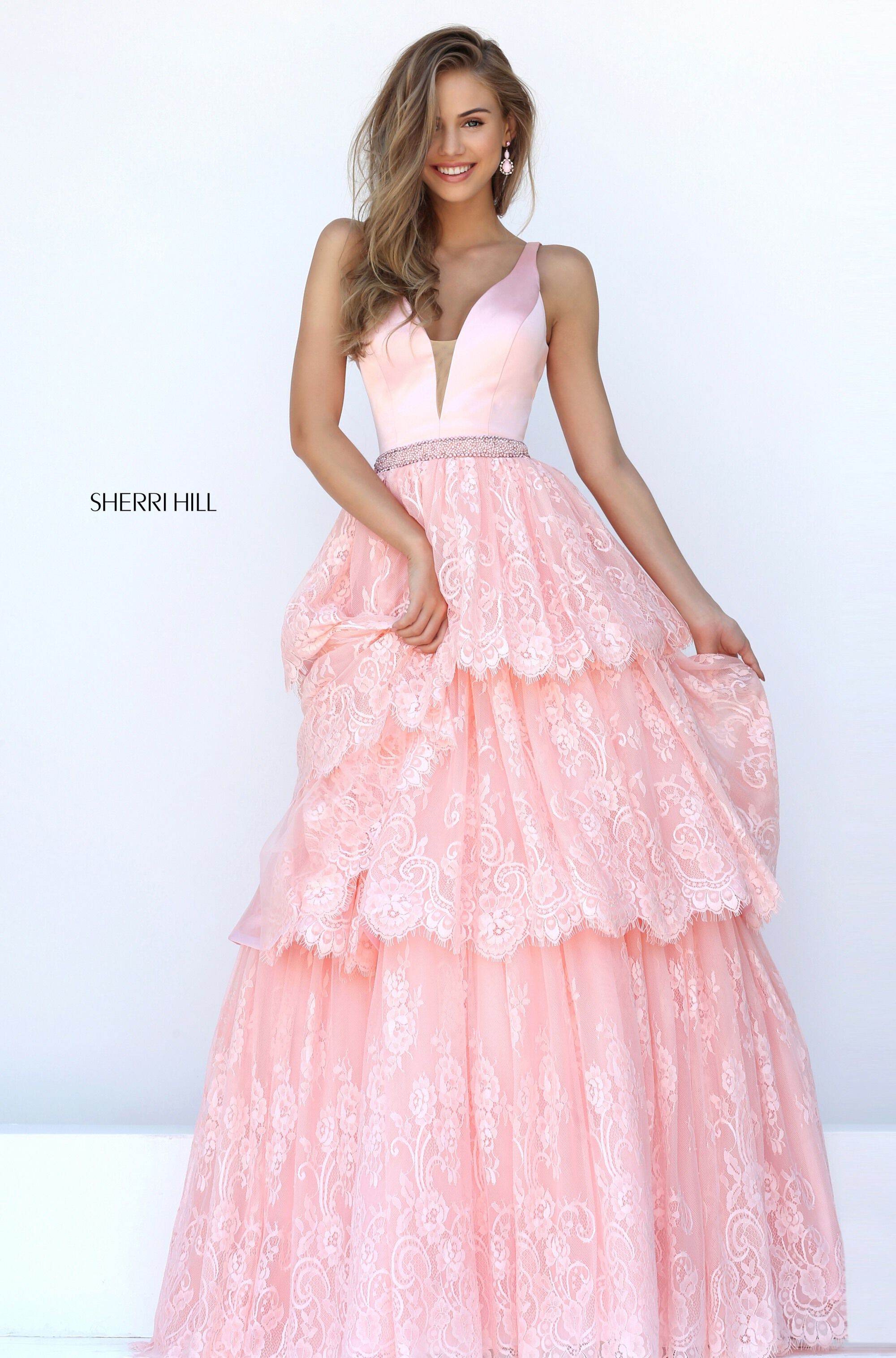 sherri hill open back dress