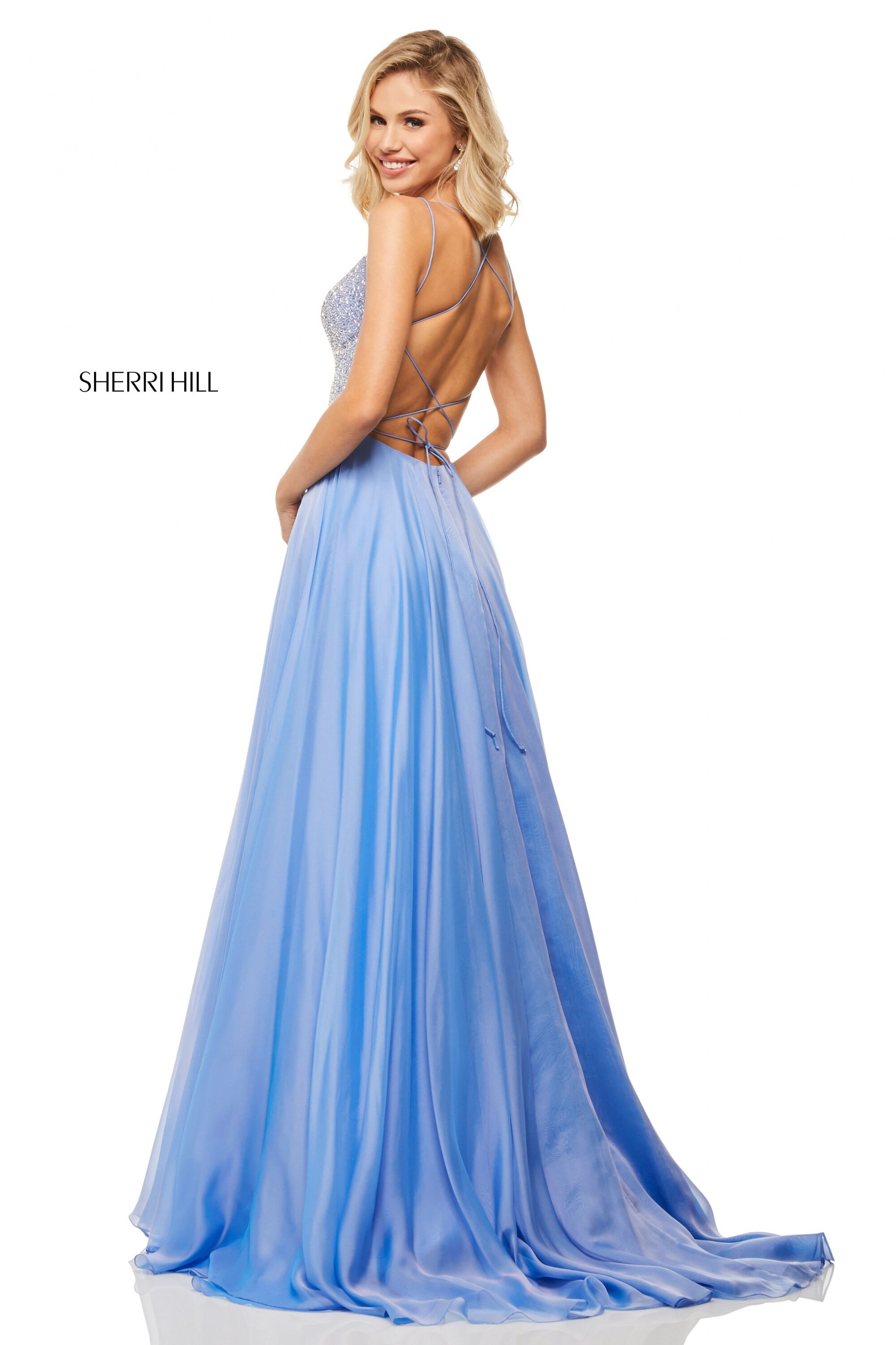 sherri hill strapless long dress