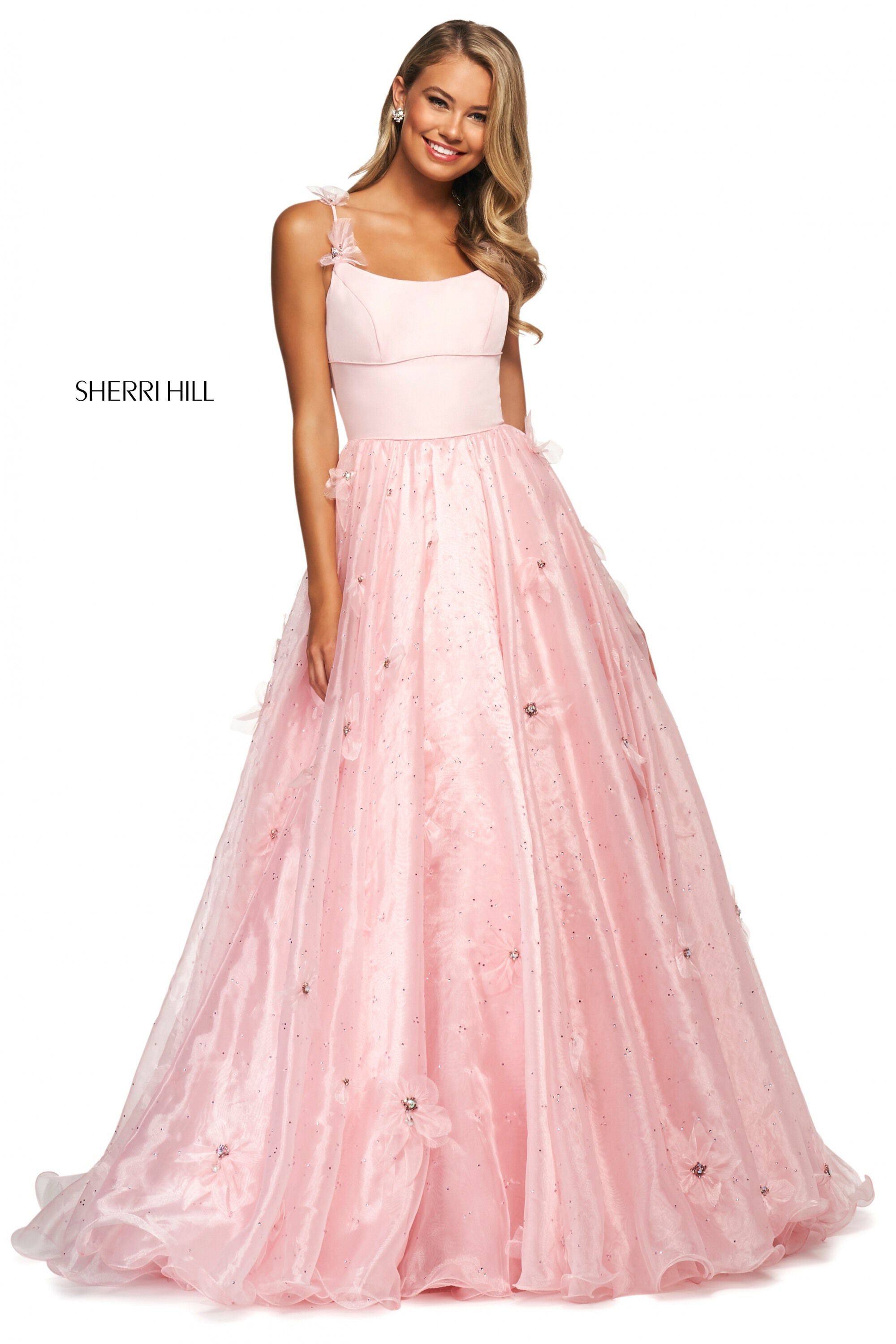 sherri hill pink ball gown