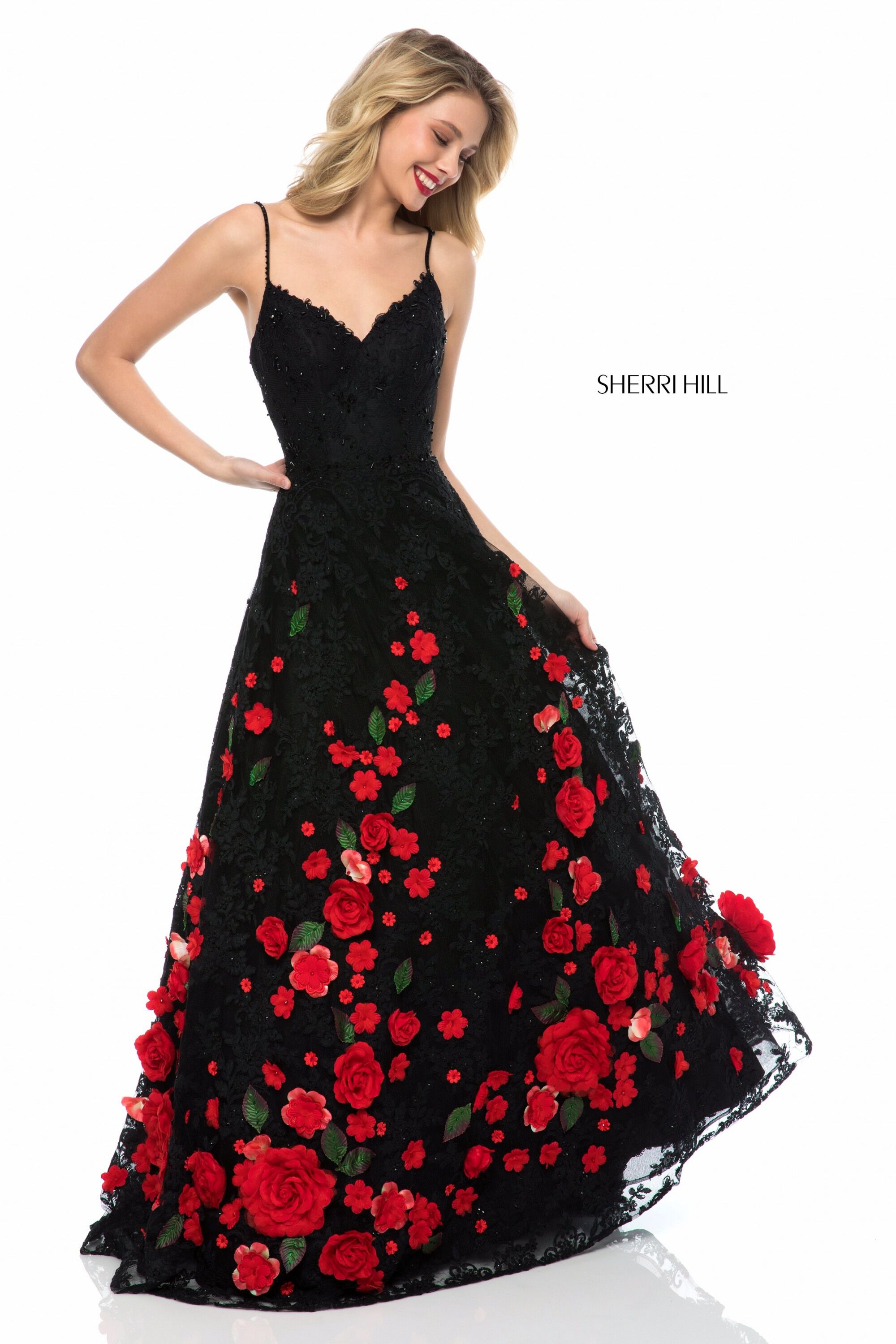 sherri hill roses dress