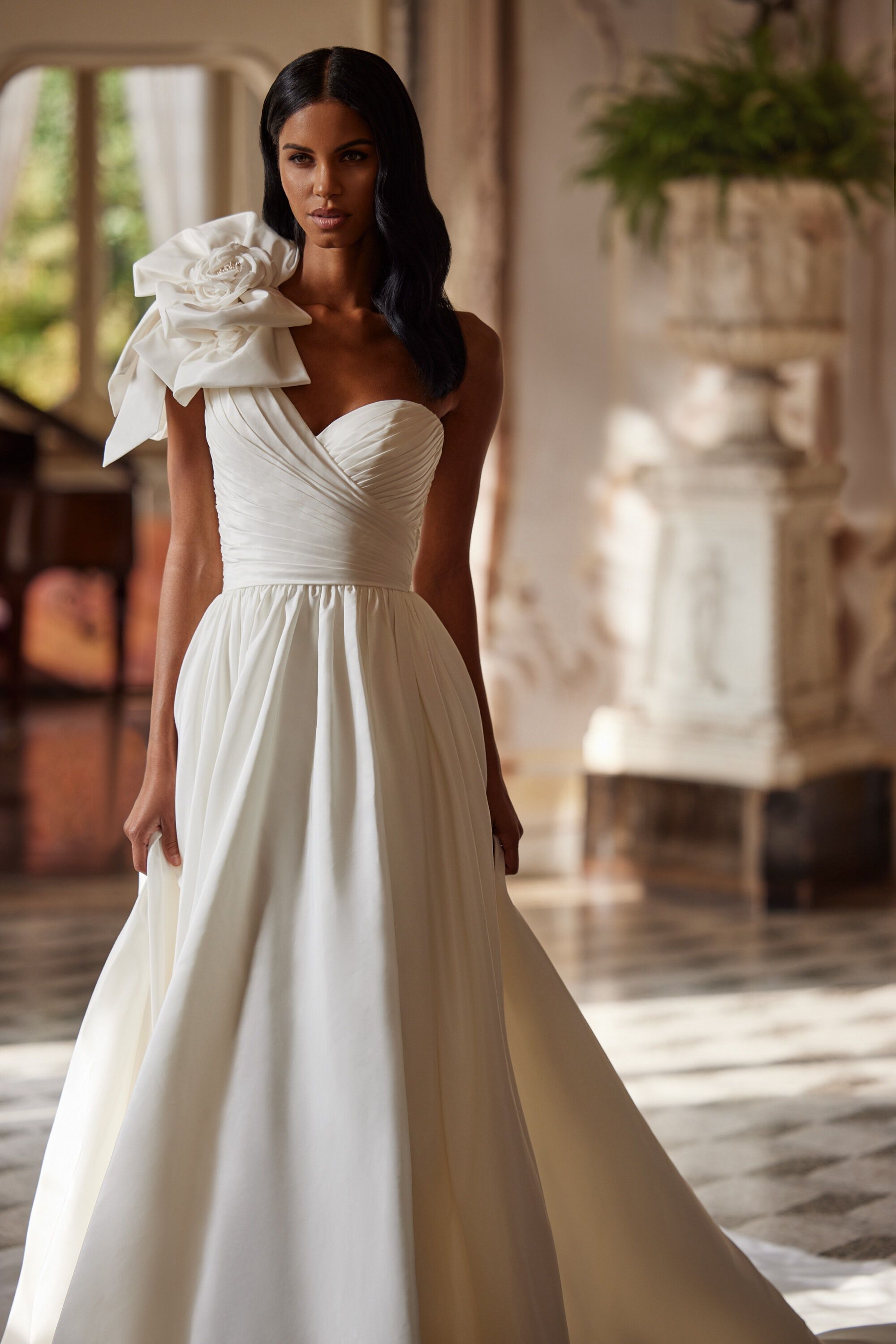 bride two piece reception dress