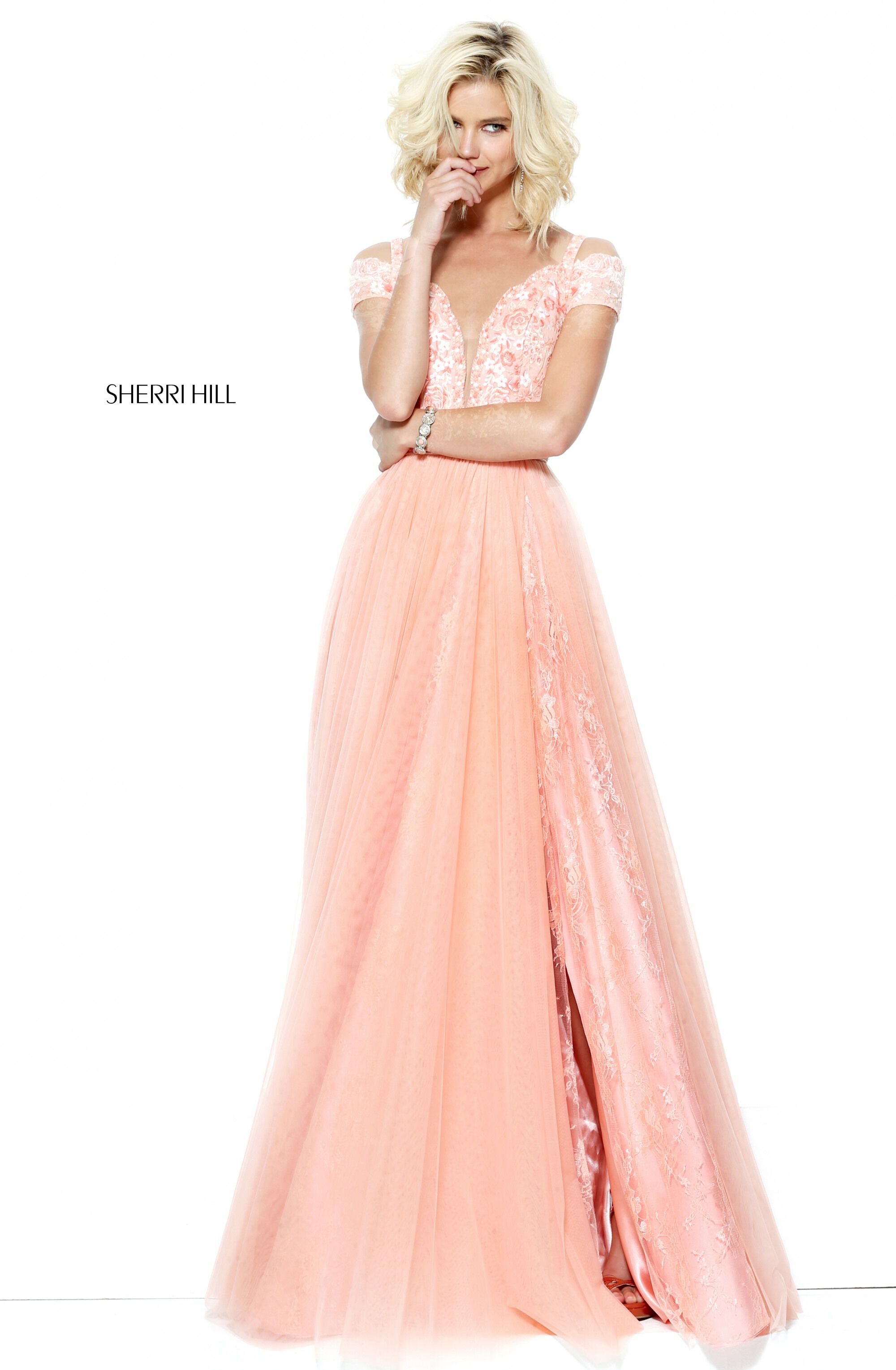 Sherri Hill Dresses Peaches