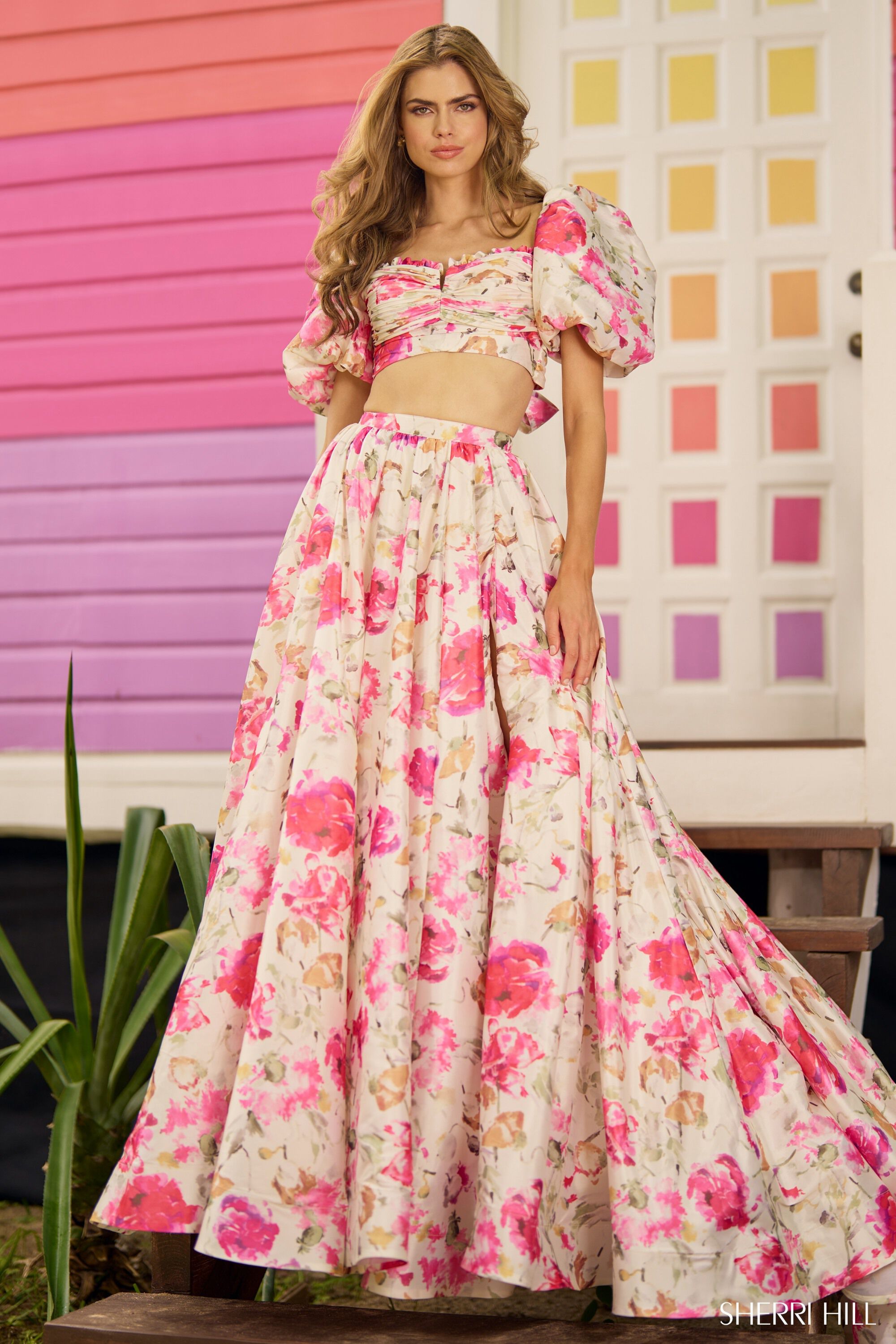 Two Piece Sherri Hill Prom Dress